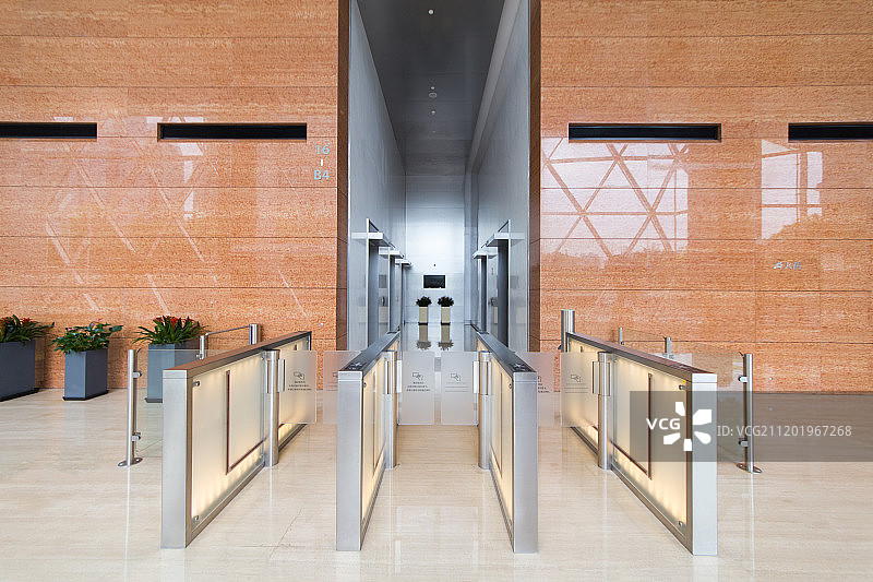 办公楼的门禁系统图片素材