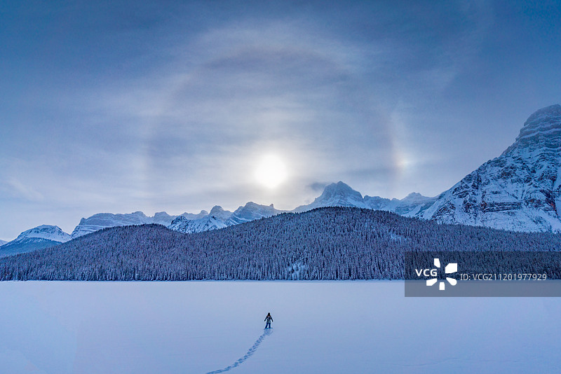 加拿大空旷的雪景图片素材