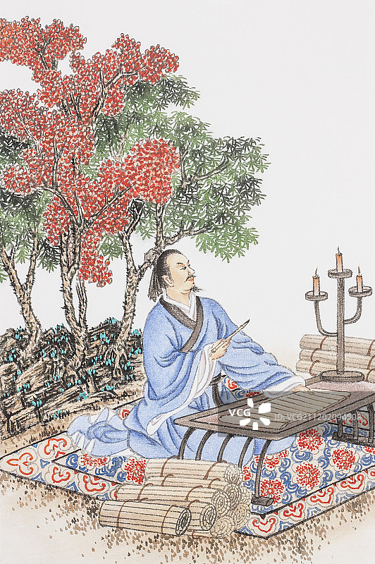 司马迁写史记图片素材