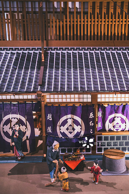 东京江户博物馆微观模型图片素材