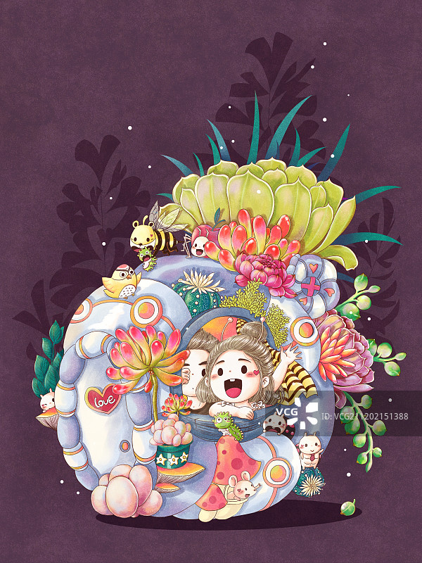 多肉蜗居图片素材