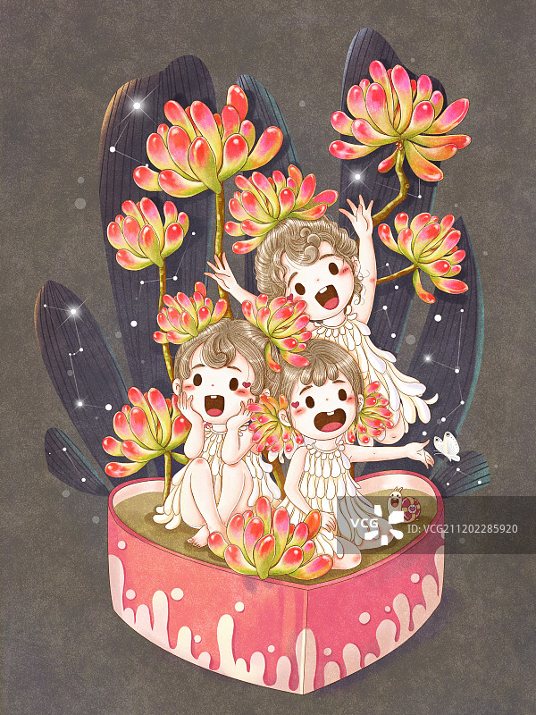 乙女心图片素材