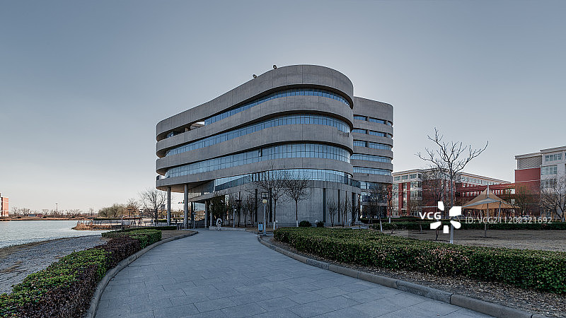 天津大学仁爱学院图书馆建筑图片素材