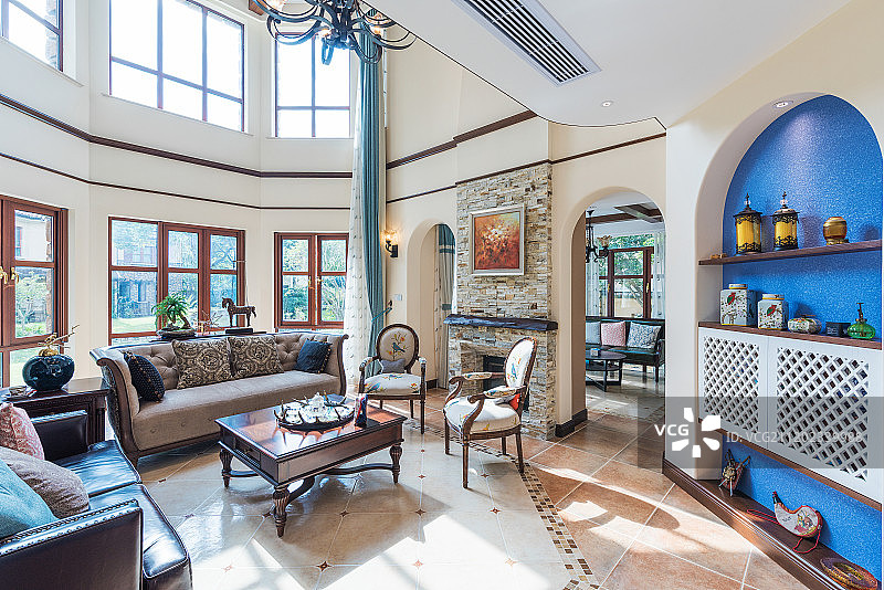 采光客厅别墅图片素材