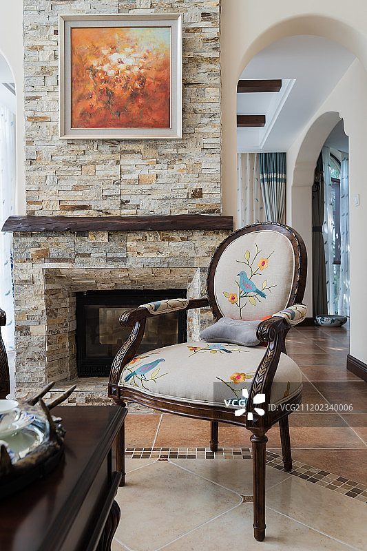 别墅空间局部特写图片素材