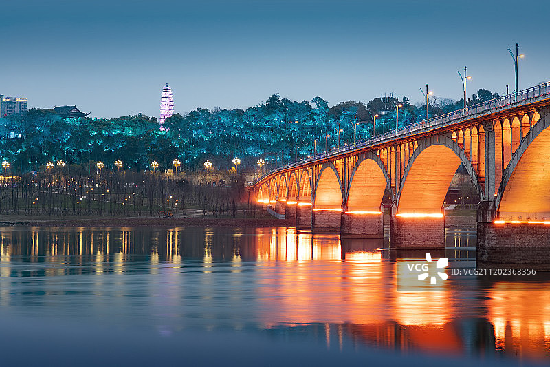 南充嘉陵江大桥图片素材