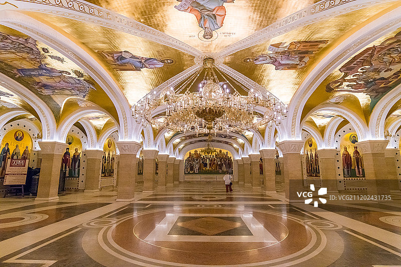 贝尔格莱德圣萨瓦大教堂内景图片素材