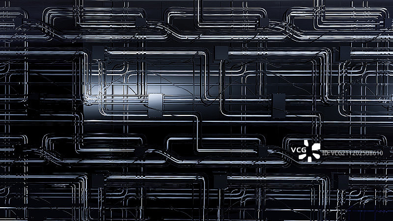 复杂的玻璃管道背景图图片素材