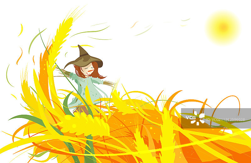 24节气芒种插画图片素材