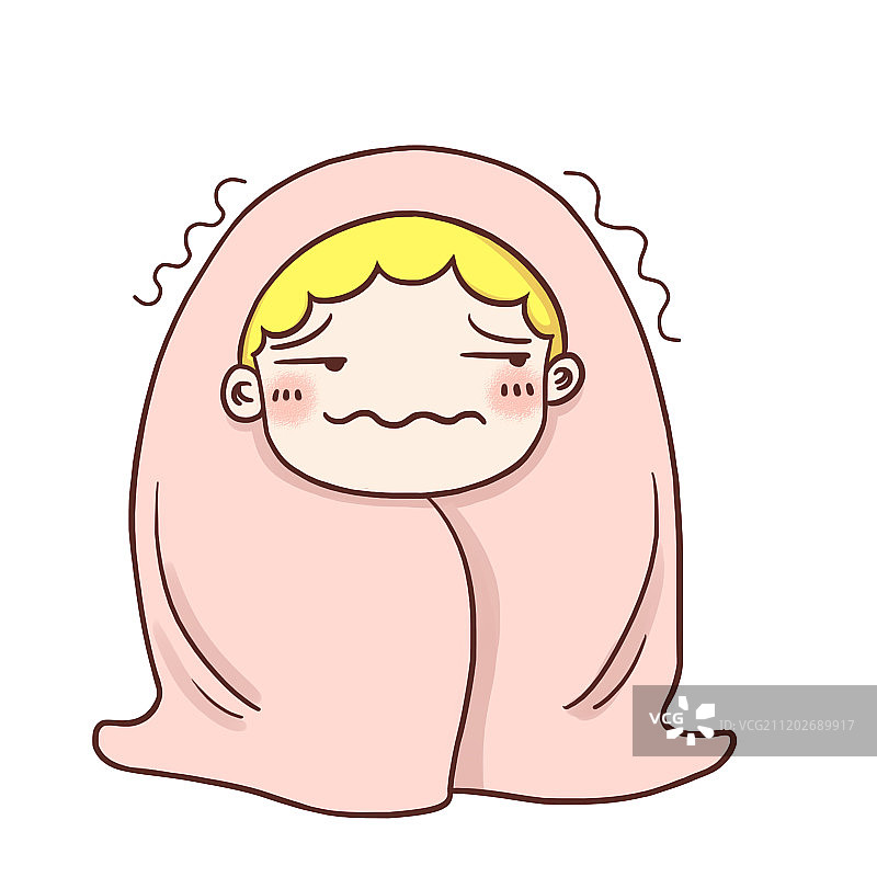 可爱女孩头像插画图片素材