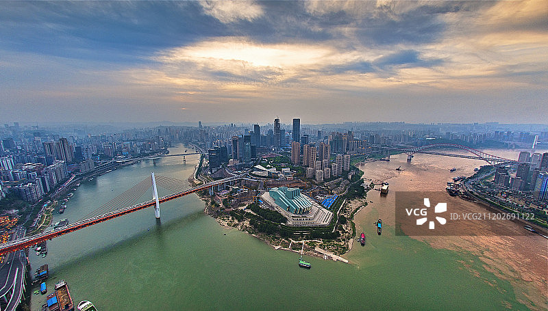 魅力新重庆之绽放的两江新区图片素材