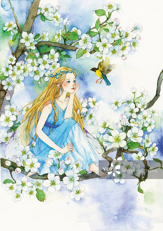 繁华中坐着的女人图片素材