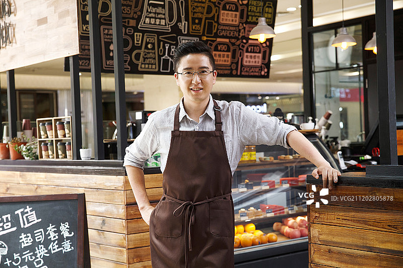 咖啡馆服务员图片素材