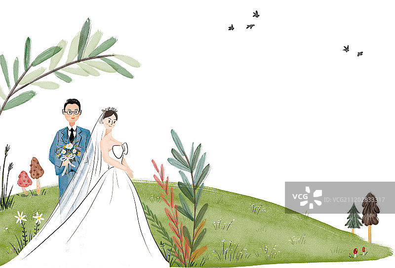 浪漫婚礼背景图片素材