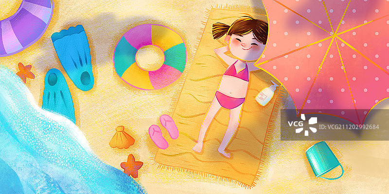 初夏享受美好的阳光图片素材