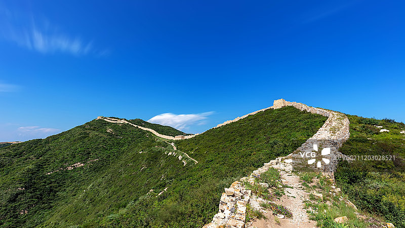 样边长城图片素材
