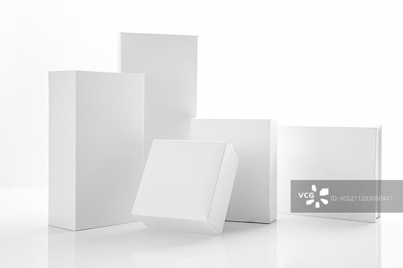 白色背景白色盒子图片素材