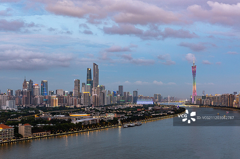 广州珠江新城摩天大楼图片素材