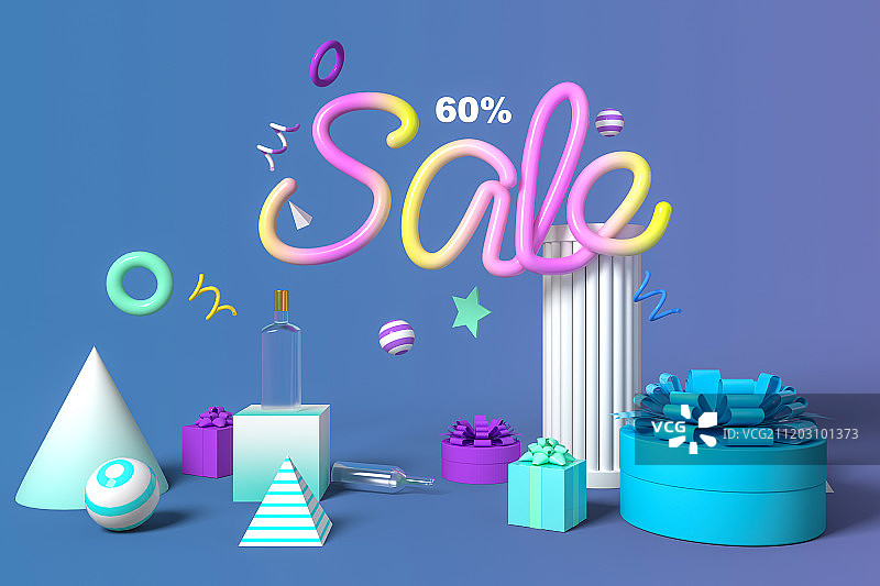 3D销售活动庆典背景图片素材