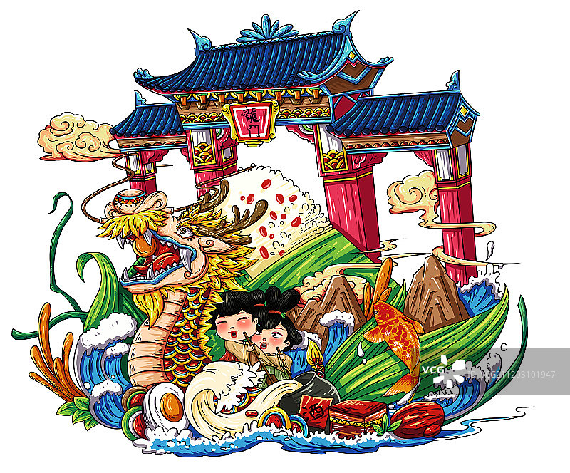唐风之端午节图片素材
