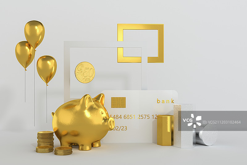 3D金融背景图片素材