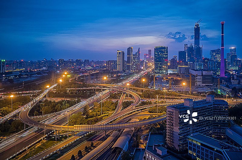 北京四惠桥风光图片素材