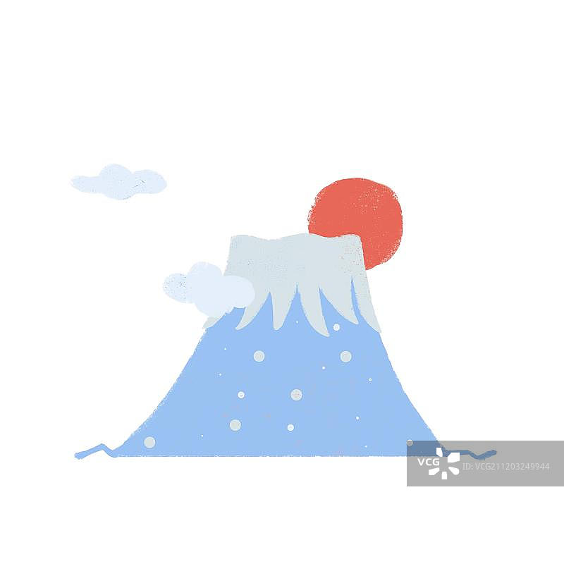 日出富士山图片素材