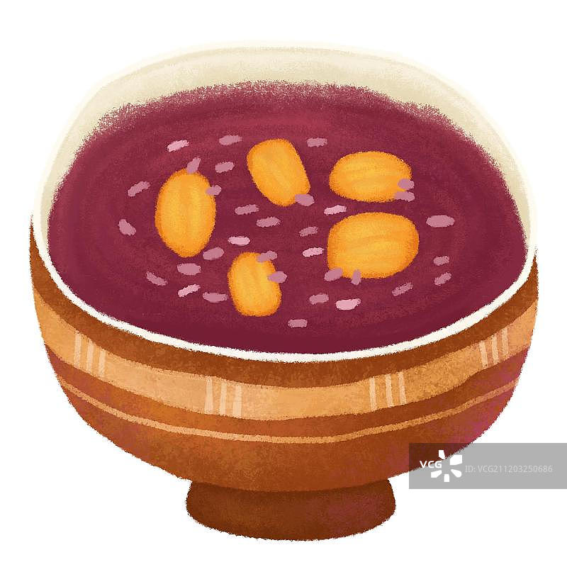 一碗营养的紫米粥图片素材