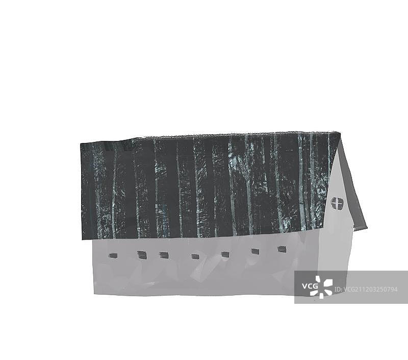 窗户很多的中式民居图片素材