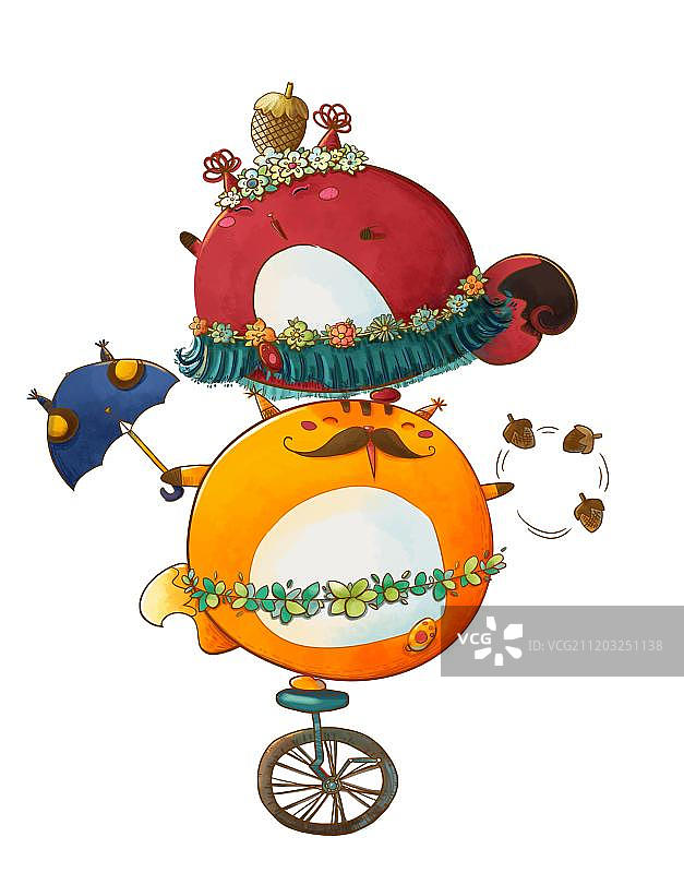 杂耍的胖松鼠图片素材