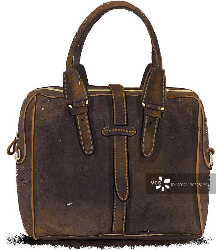 复古做旧提包图片素材