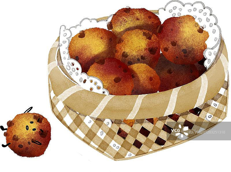 炸丸子图片素材