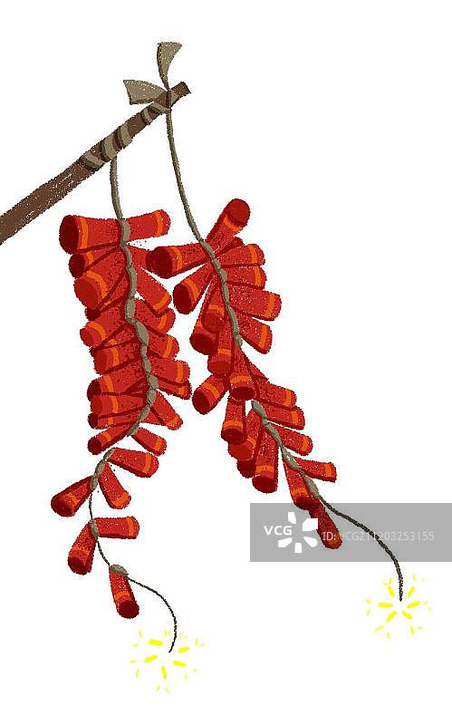 新年喜庆红鞭炮图片素材