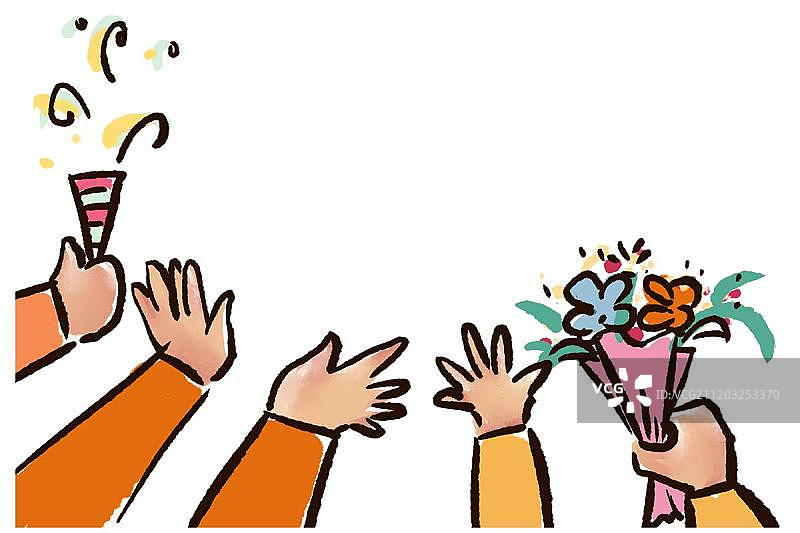 欢呼人群的手图片素材