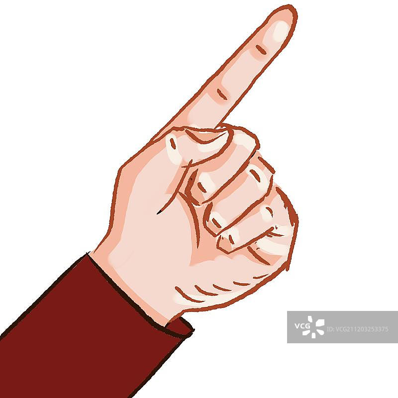 向上指的大手图片素材