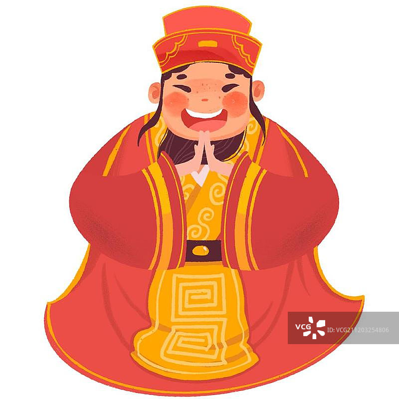 开心的灶神图片素材