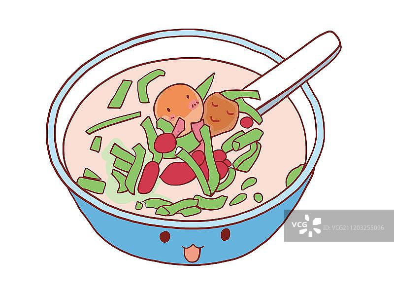 豆角肉片花生汤图片素材