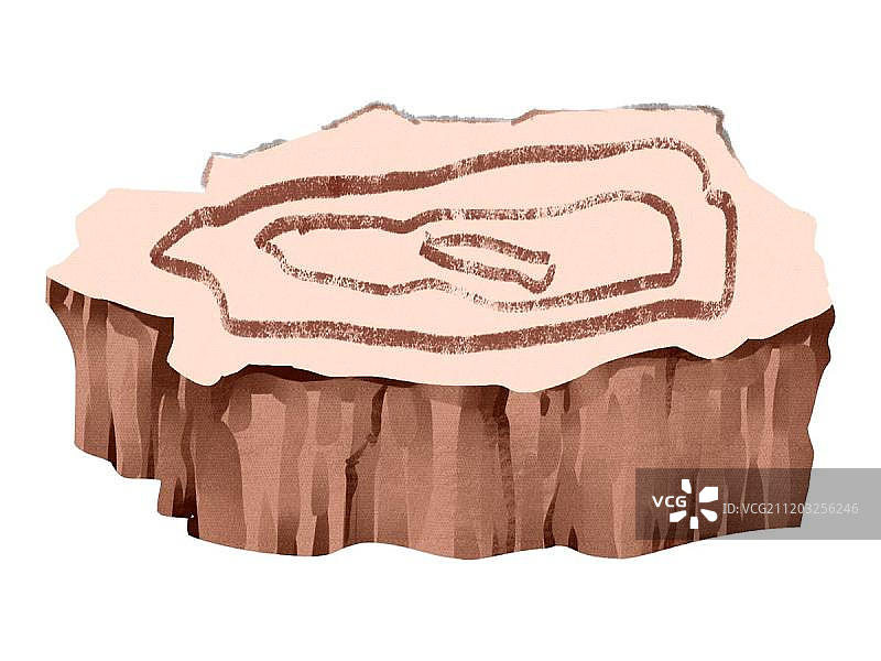 小清新风格树桩图片素材