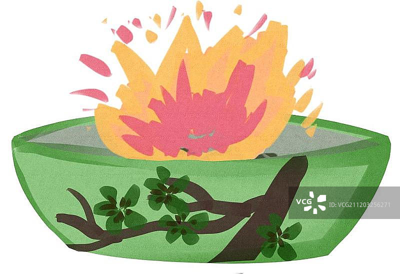 小清新风格炭盆图片素材