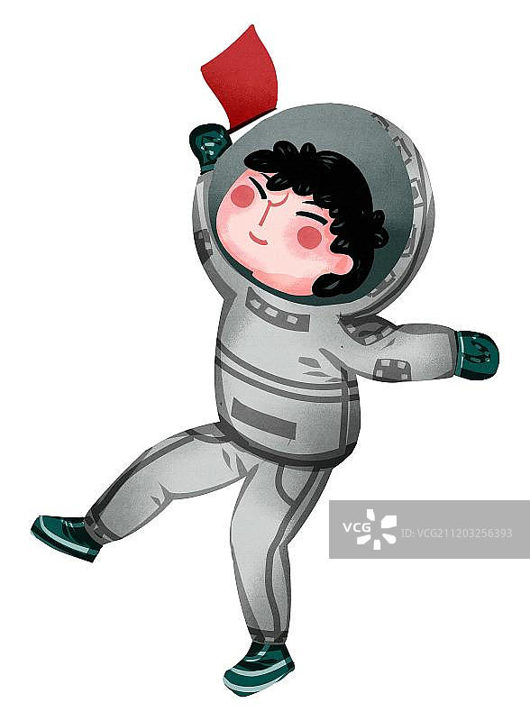 小清新风格宇航员图片素材