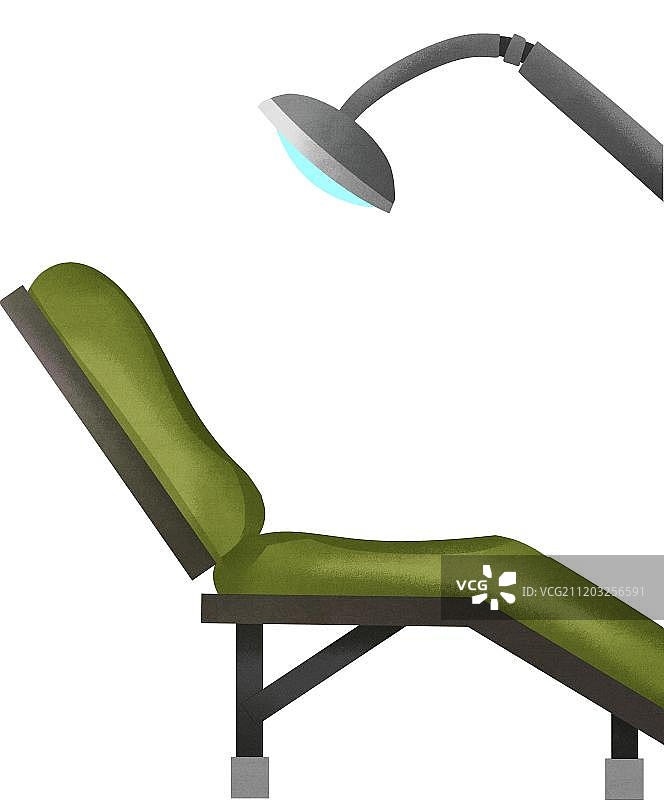 小清新医院牙科躺椅图片素材