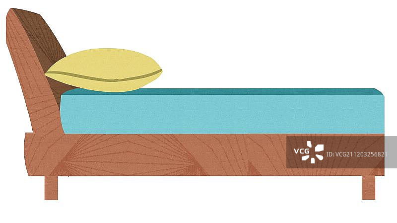 小清新风格床铺图片素材