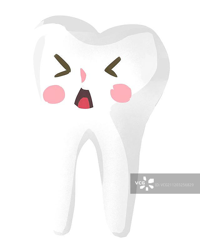 小清新可爱白色牙齿图片素材
