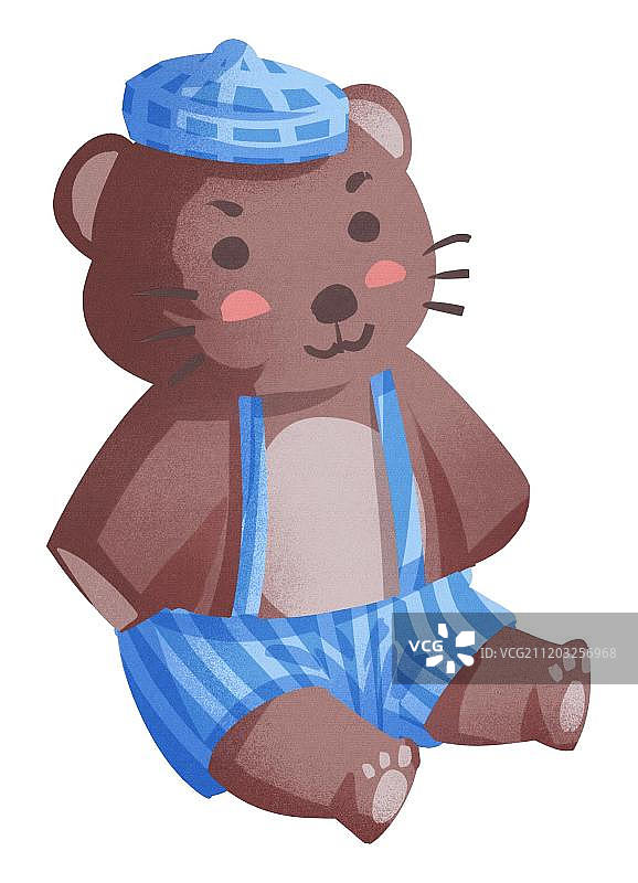 小清新风格小熊布偶图片素材