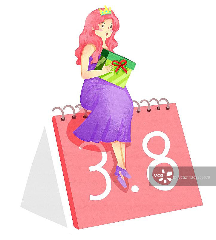 小清新风格三八女生节图片素材