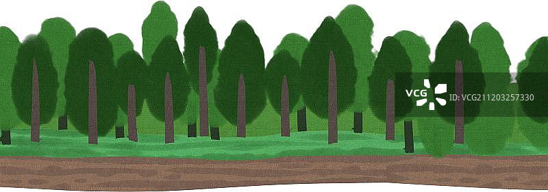 小清新风格树林图片素材