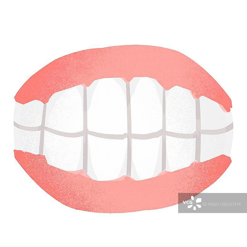 小清新风格假牙图片素材