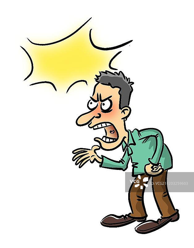 生气的男人图片素材