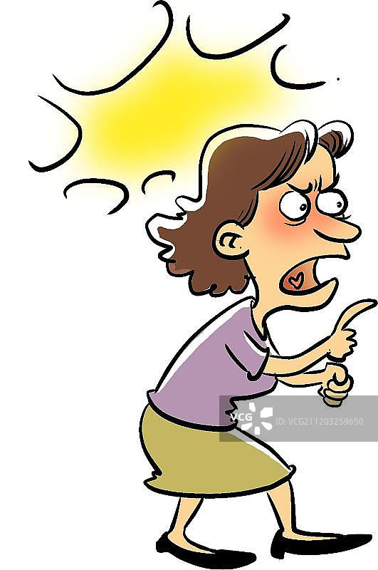 吵架的女人图片素材