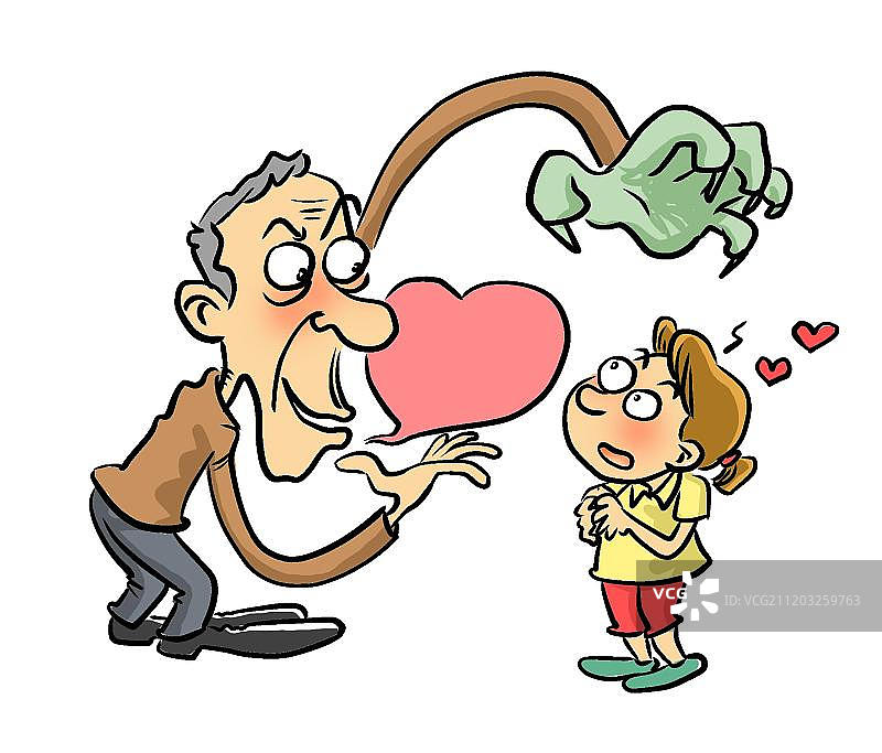 猥琐大叔诱惑少女图片素材